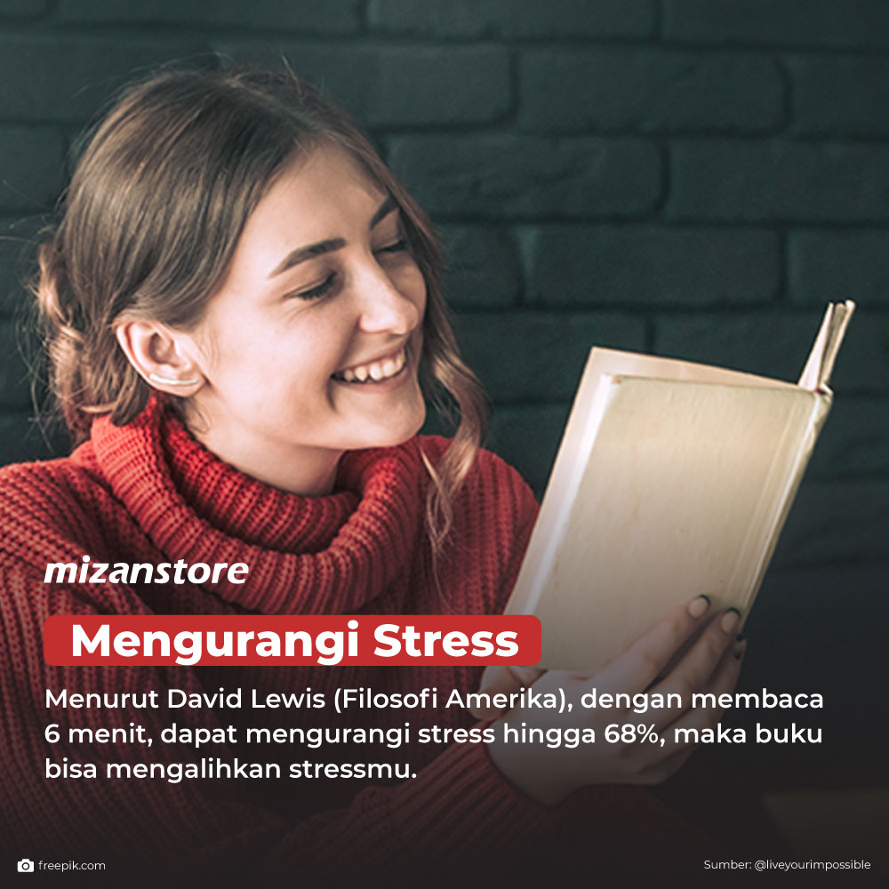Membaca buku dapat mengurangi stress