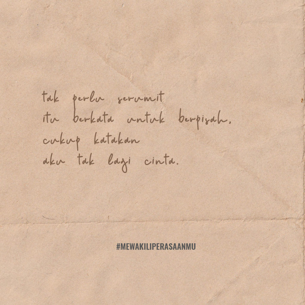 Ini Dia Kutipan Menarik dari Buku MewakiliPerasaanmu