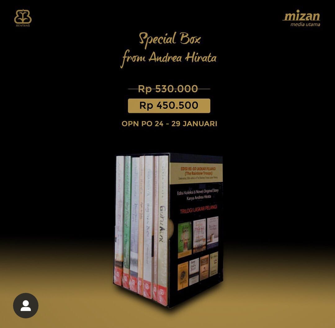 Andrea Hirata dan Kumpulan Karya Originalnya yang Harus